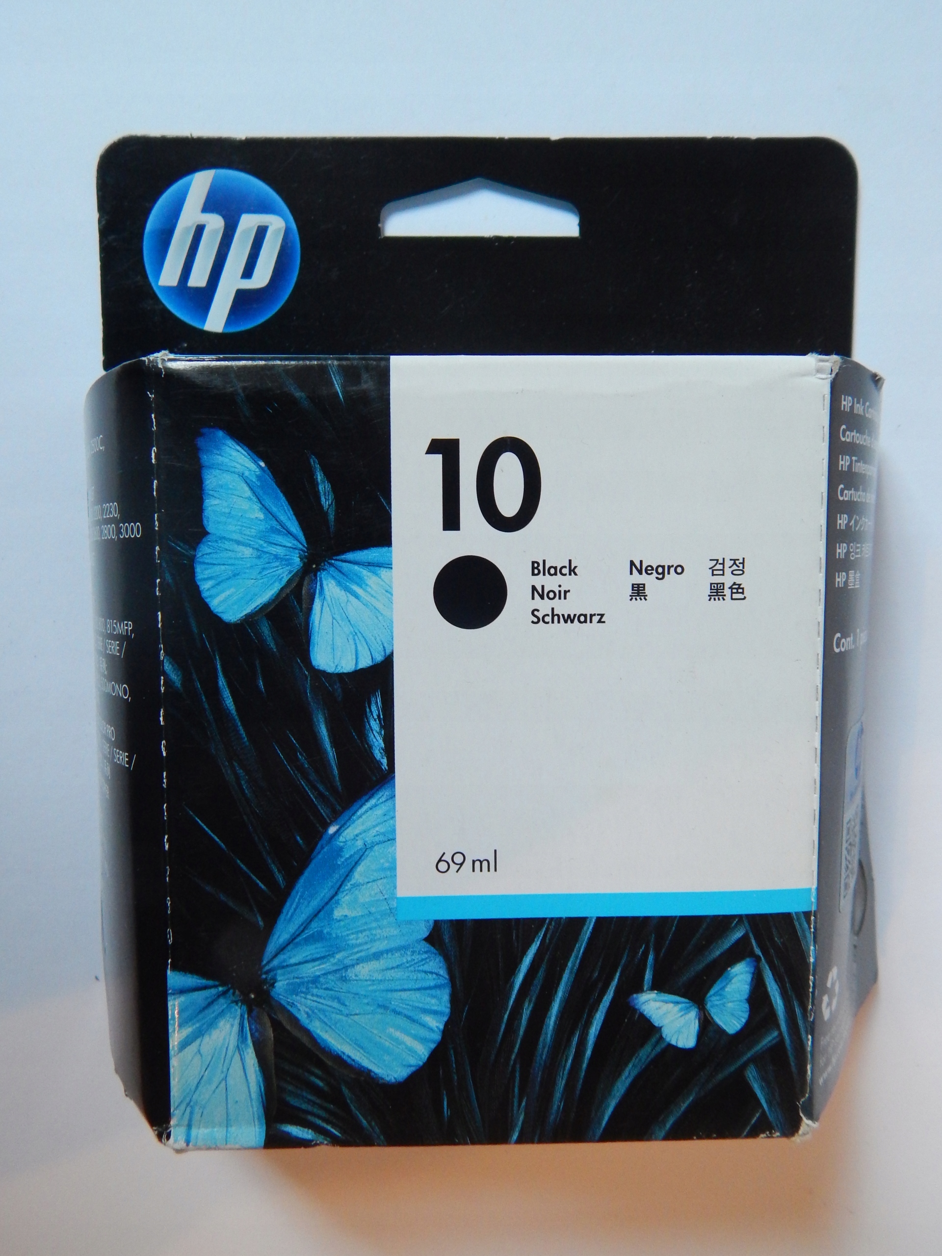 Tusz Hp 10 C4844A 69 ml Originálny čierny (Black) 2200 1100 1700 3000 2600