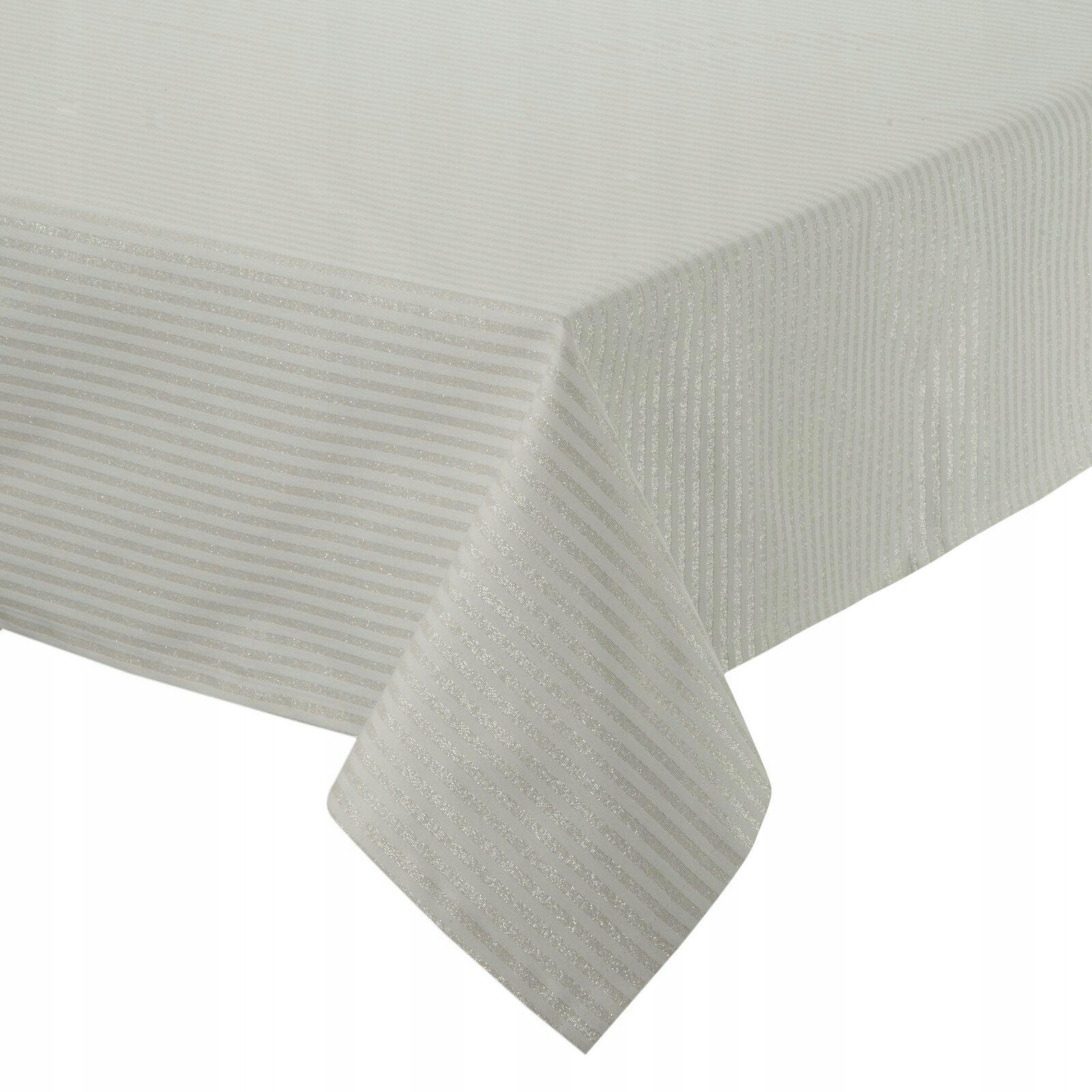 Vánoční ubrus Flash 6 135x180 cm šampaňský, dekorativní na stůl, lavici