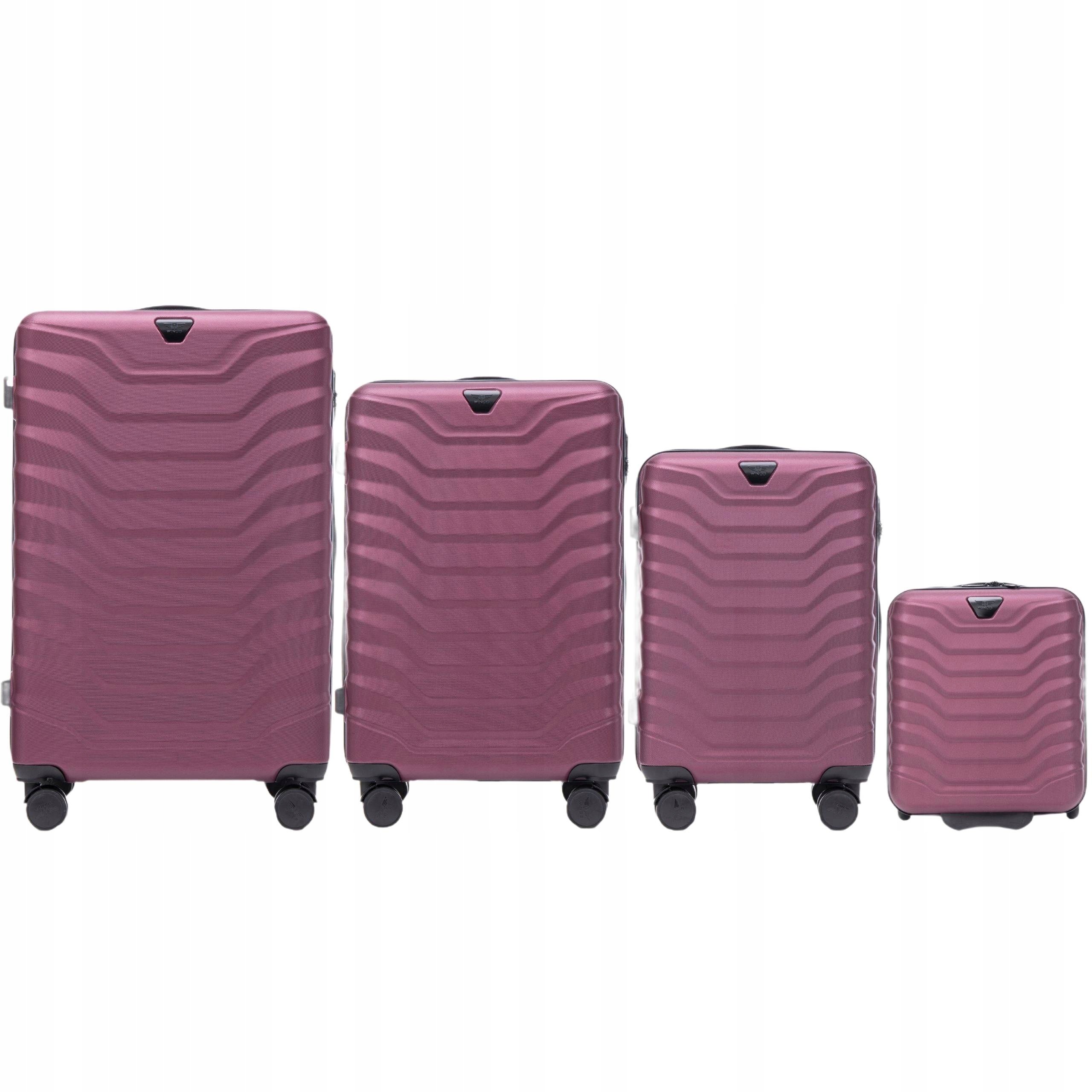 Wings Sada 4 cestovních kufrů do letadla Abs tvrdé, Kapacitní