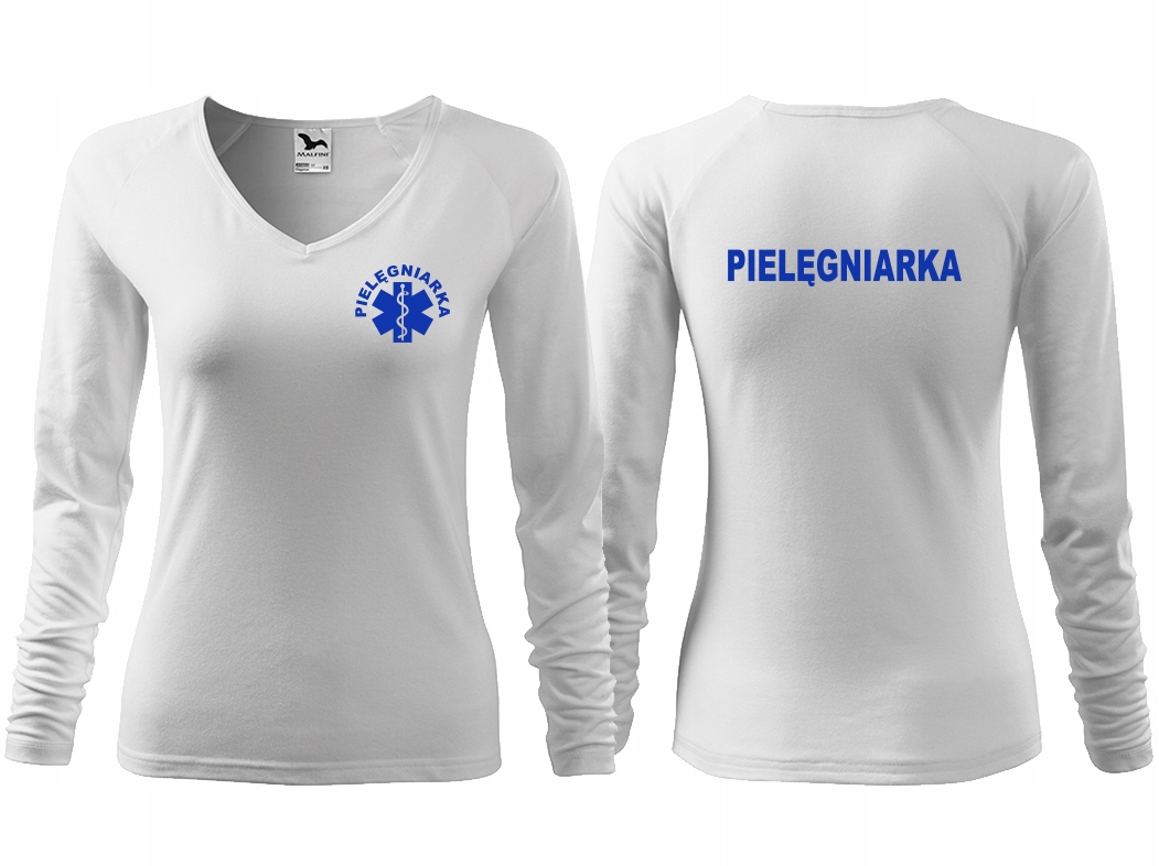 

Pielęgniarka koszulka Eskulap Z Nadrukiem długi M