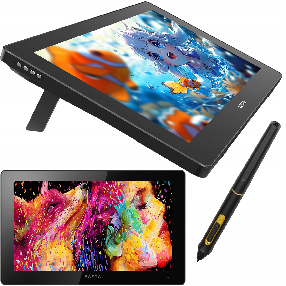Bosto BT-16UHD Profesjonalny Tablet graficzny z piórem 16384 st 15,6" 4K