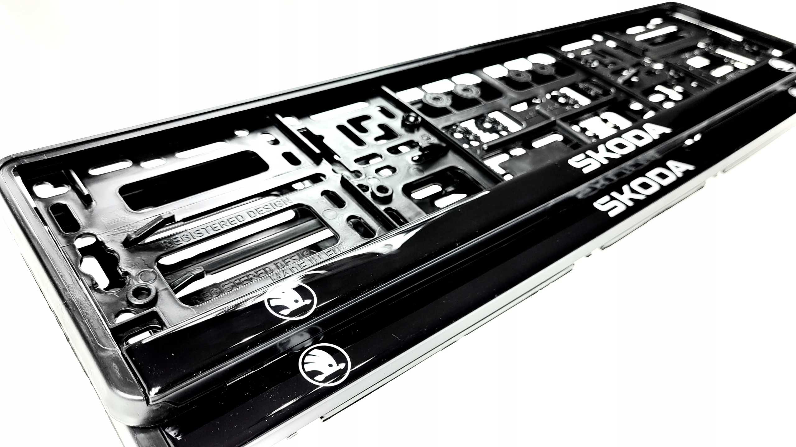 Ramki do tablic rejestracyjnych Skoda Żelowe 2 sztuki