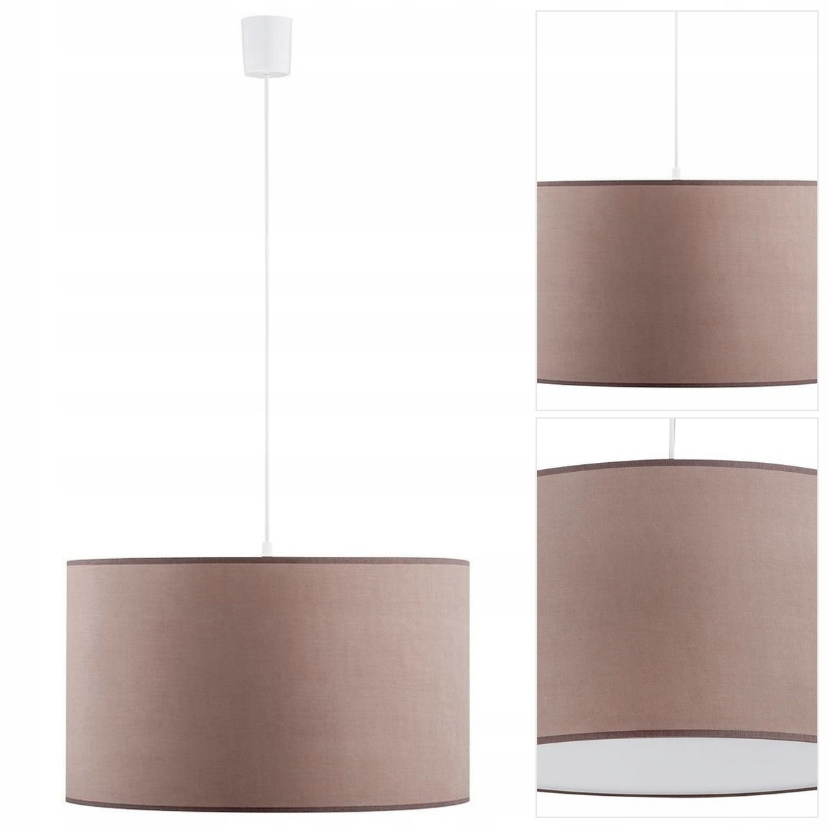 Závěsná bílá lampa Rondo, klasická forma, intenzivní světlo Tk Lighting