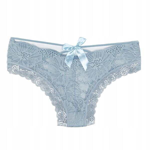 

3016N Grey Jasnoszare Majtki Brazyliany XL 42