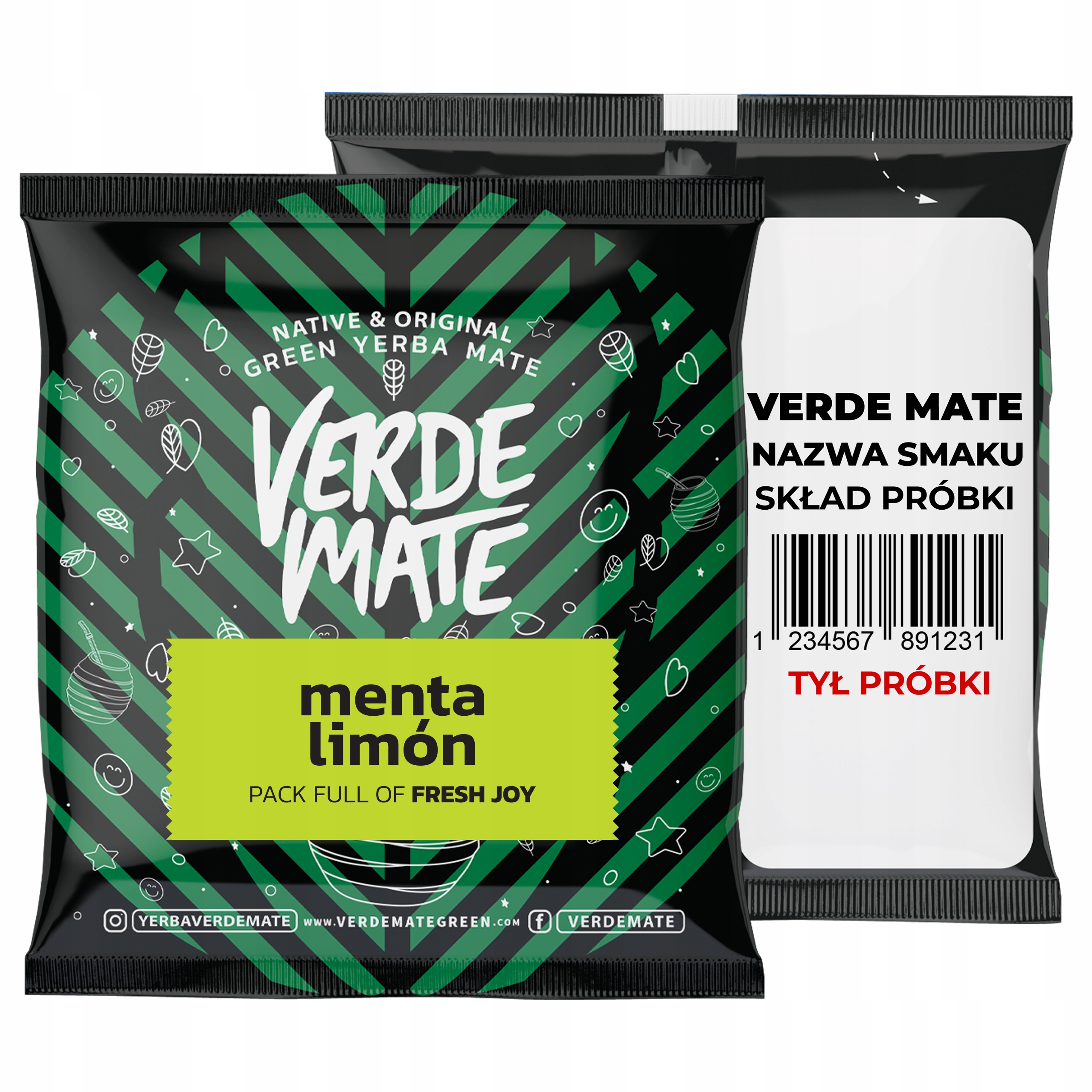 Levně 9 x Verde Mate Menta Limon 50 g