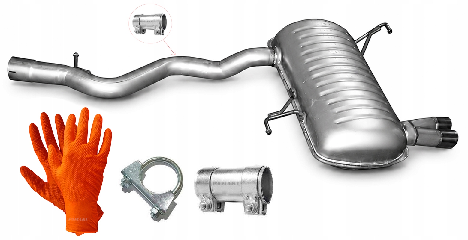 Bmw 3 E90 E91 316 318 320 1.6 2.0 (2007-2012) Tlumič