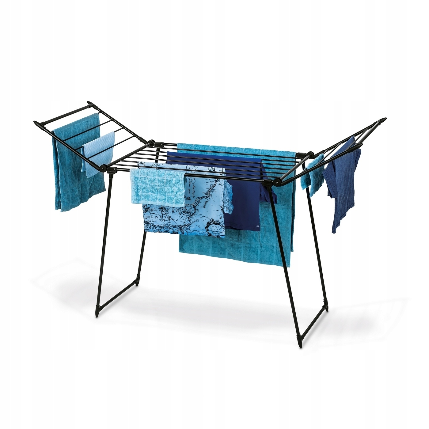 Suszarka na Pranie Balkonowa Solidna Konighoffer Navy Black 174x64x108cm