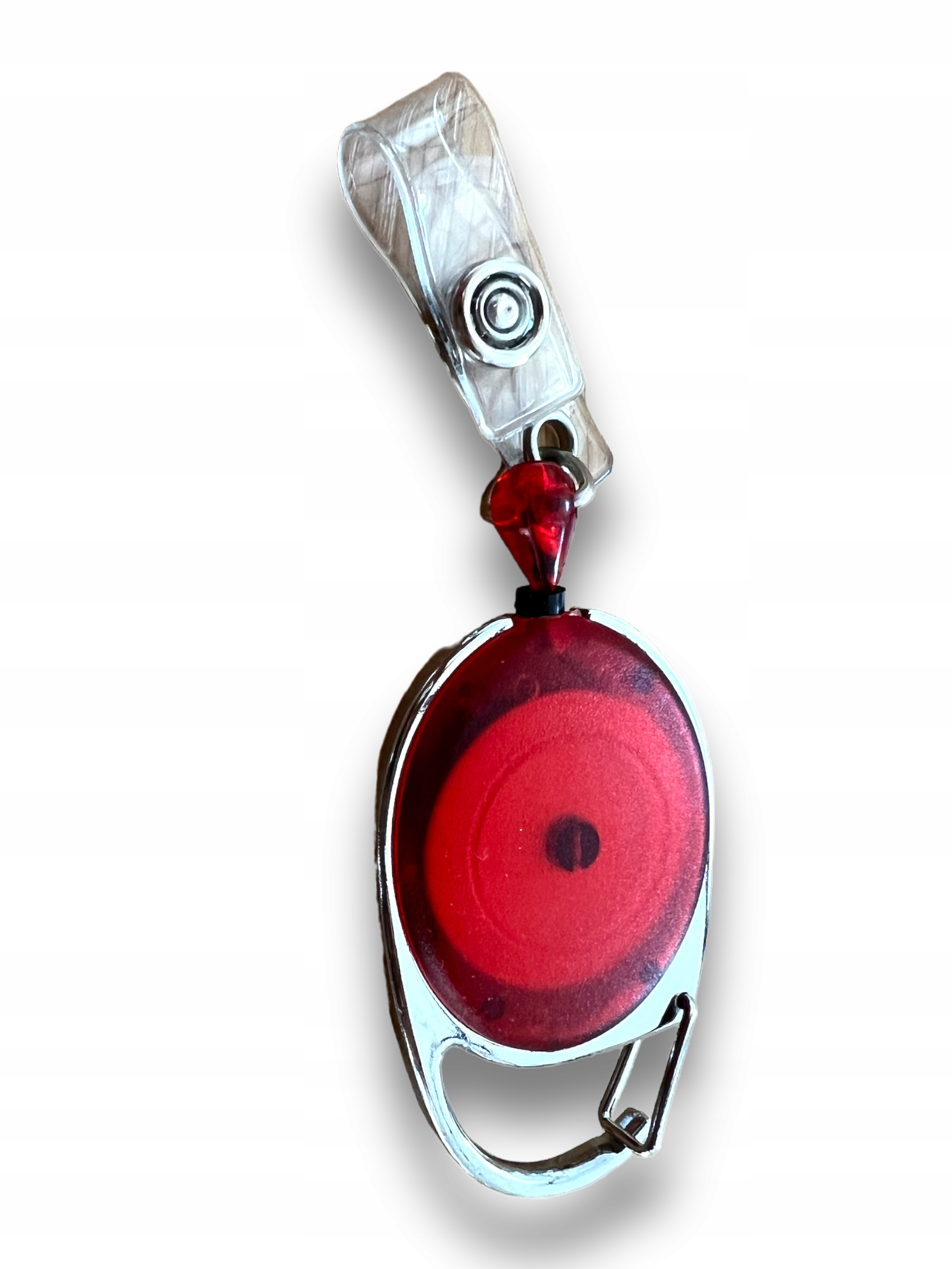 ZAWIESZKA BRELOK RETRAKTOR IDENTYFIAKTOR HOLDER SKIPASS Z LINKĄ KARABIŃCZYK