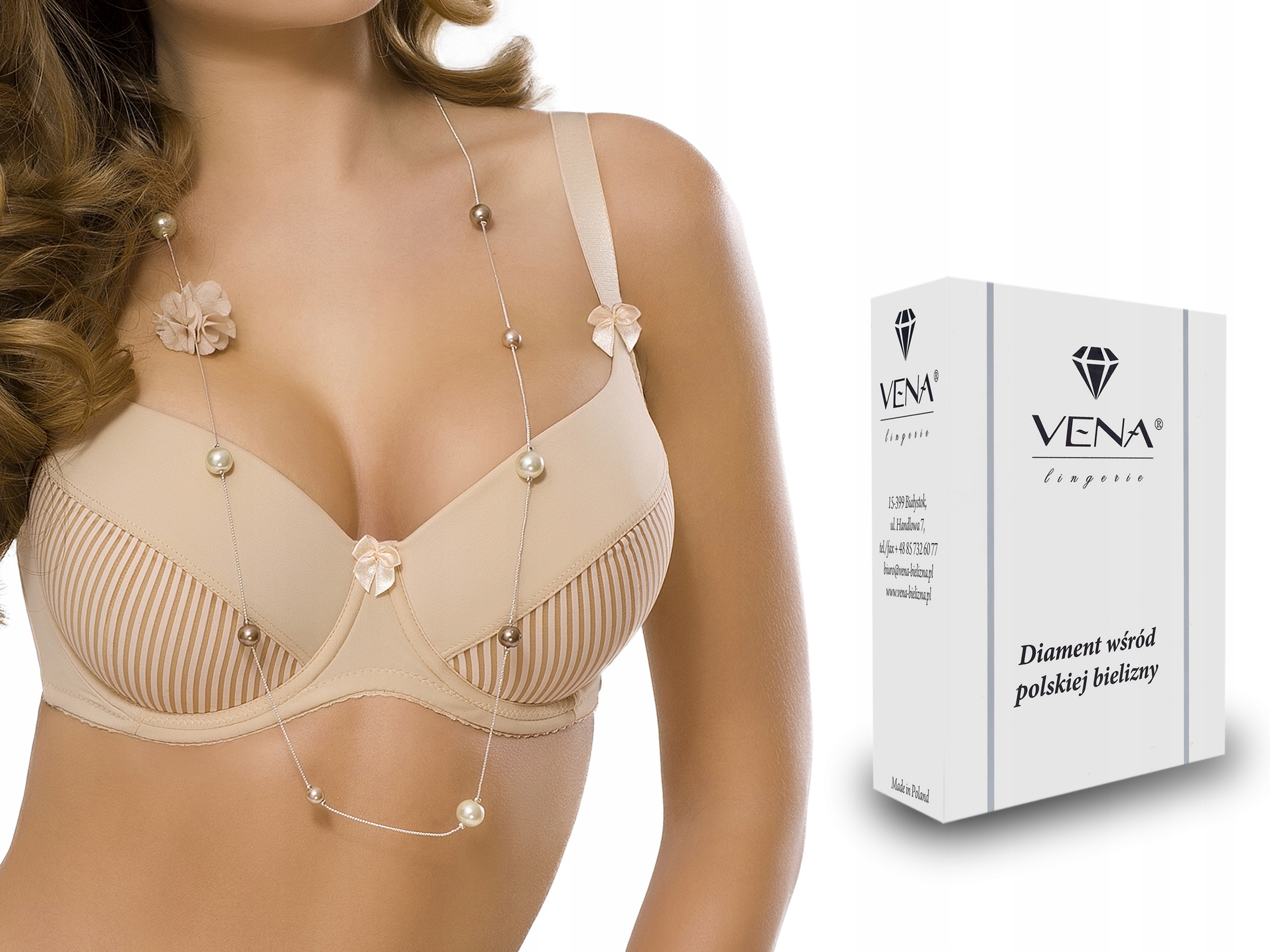 

Vena VB-11 Biustonosz , Fullcup , Beżowy , 75C