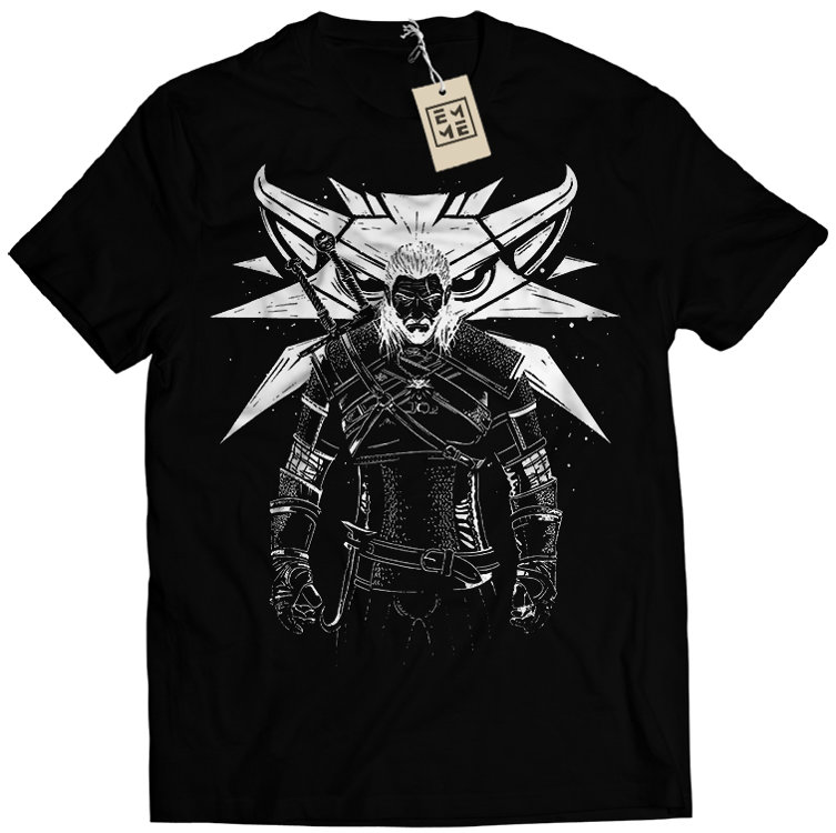 

Męska Koszulka Z Nadrukiem Wiedźmin Witcher L