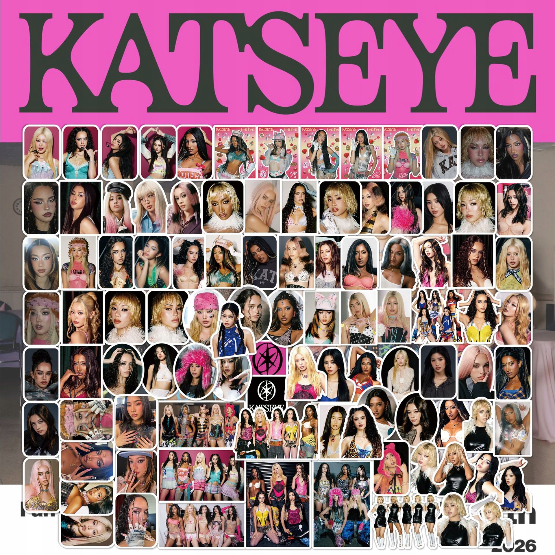 Katseye Pinky Up naklejki zdjęcia do notesników scrapbookingu 100 szt