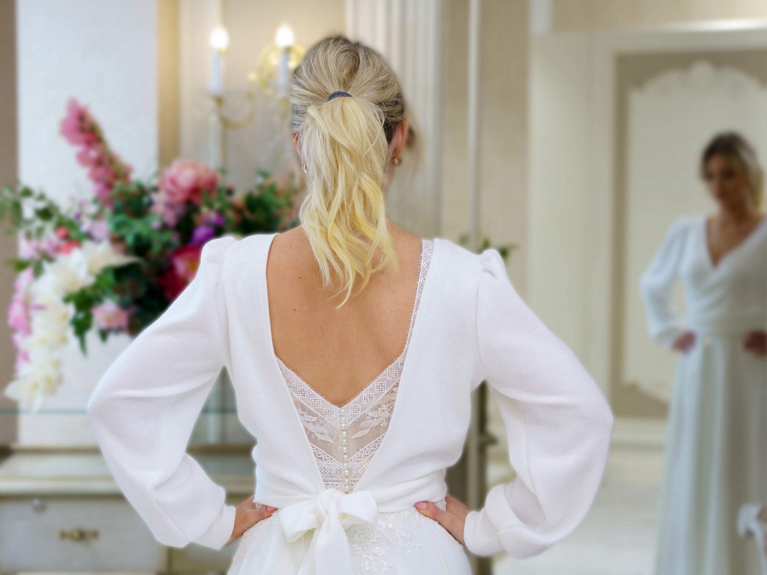 Sweterek bolerko ślubne sułtanka ecru rozmiar 36 Kod producenta SBE-SUL-02