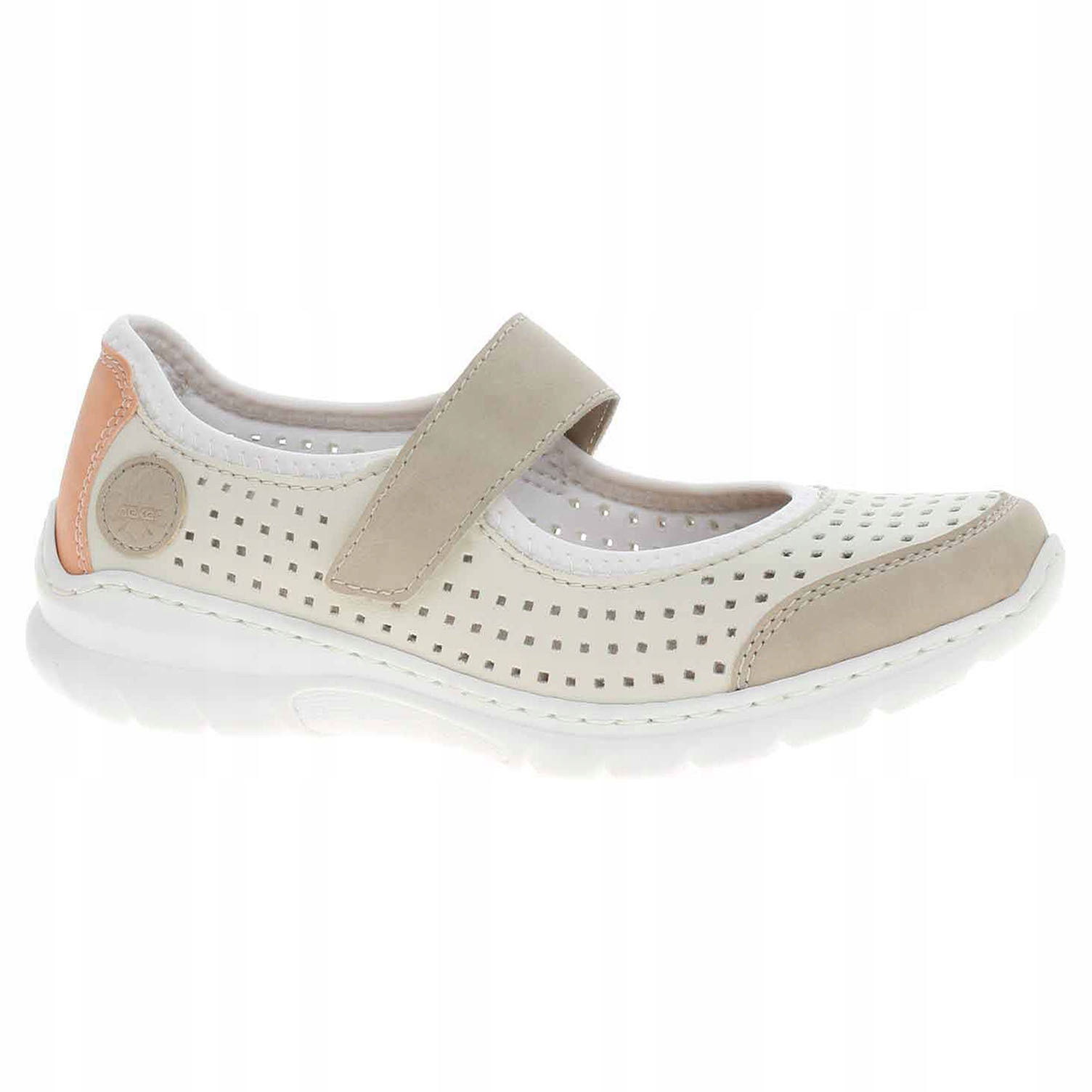 Dámské baleriny Rieker L32B5-81 weiss kombi 40