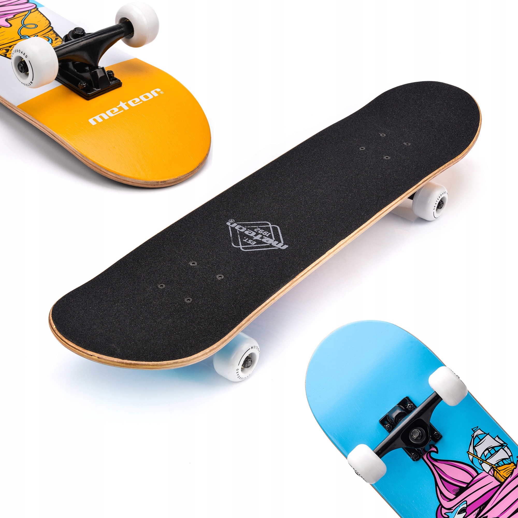 

Klasyczna Deskorolka Drewniana Meteor Ice Cream