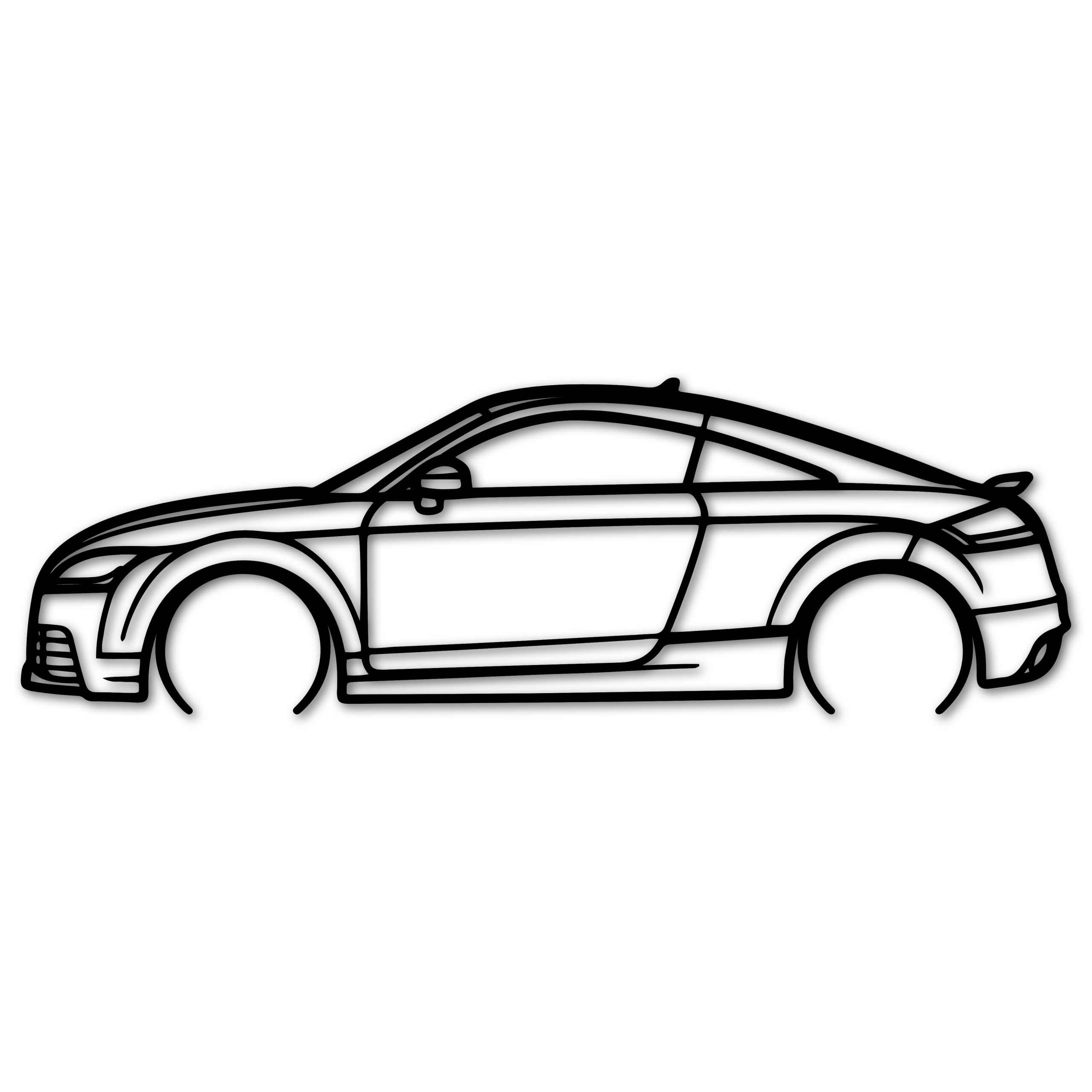 Obraz Ažurový Automobil Audi tt Rs Quatro 80 cm Nástěnná Dekorace Vozidlo Auto