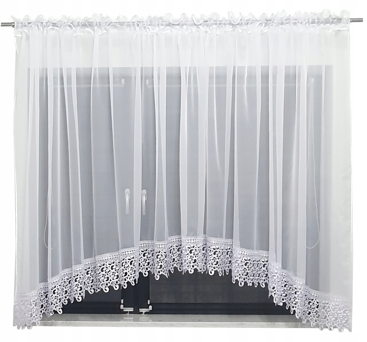 

Firana W Łuk 200 X 100 CM Woal Firany Gotowe