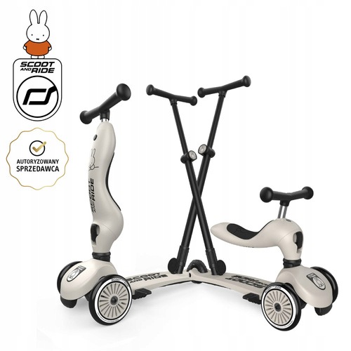 Scootandride Highwaykick 1 Push and Go 2w1 Jeździk i hulajnoga z rączką do
