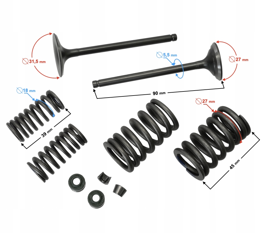 Ventily Sada DB250 Mzk Martinelli