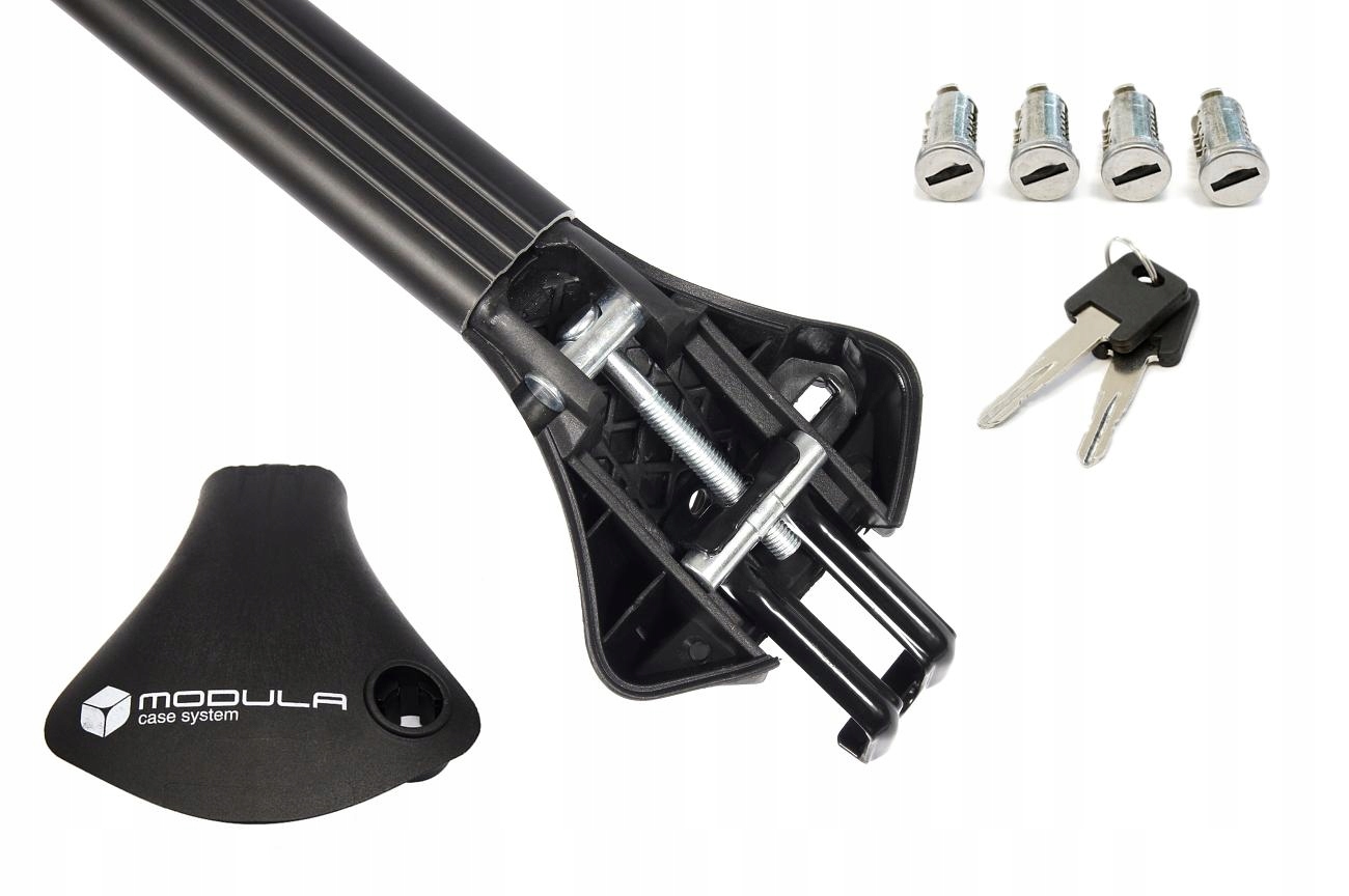 Bagażnik bazowy MODULA OVAL BAR - relingi zintegrowane CZARNY Model Modula Oval Bar MOCSOB0AL0N000000004