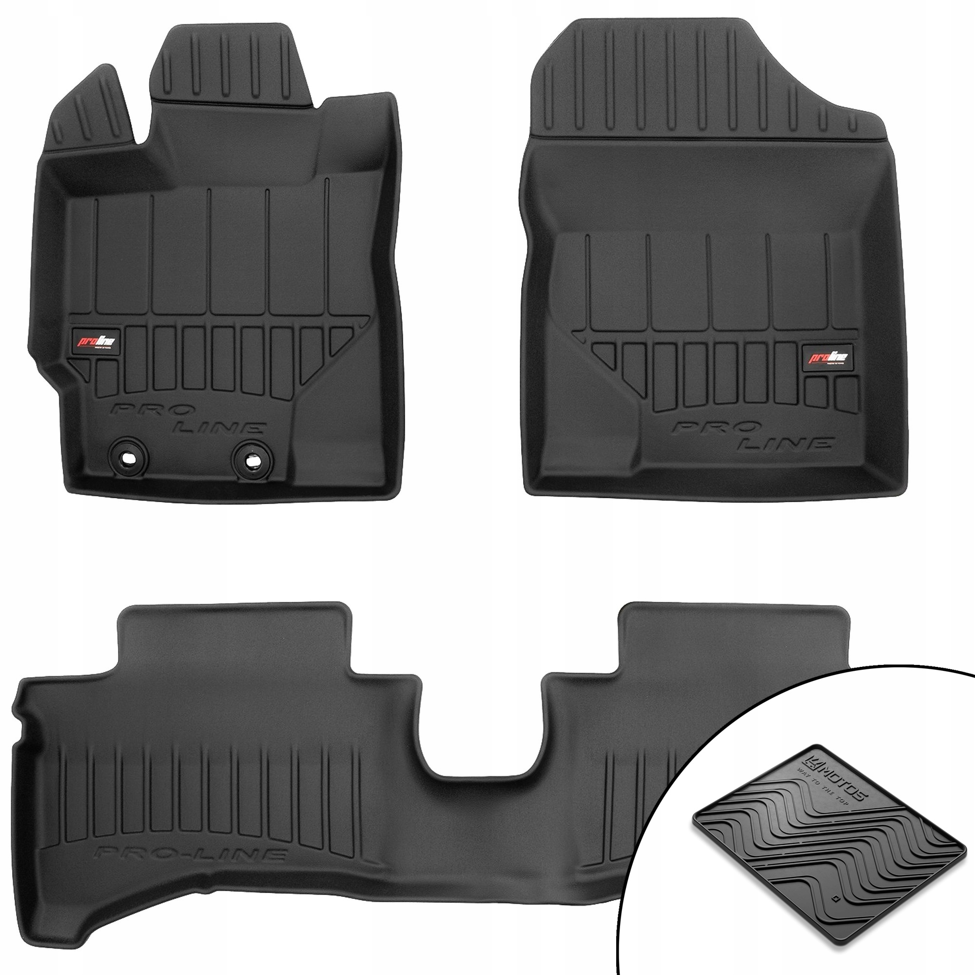 3D gumové rohože pre Toyota Yaris III 2011-2020 rohož zdarma