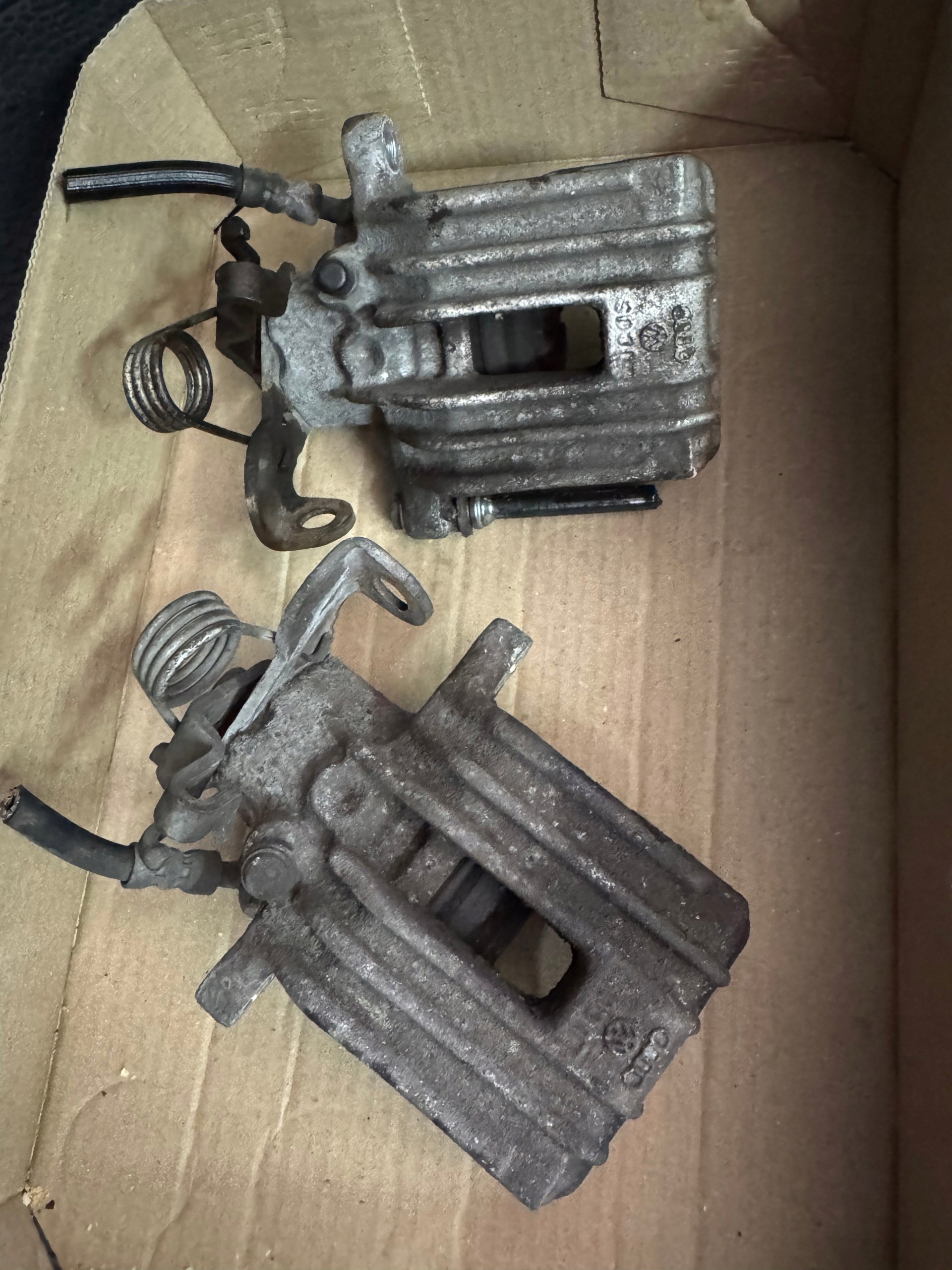 calipers left right rear part AUDI A4 B7 original KOMPLET 04-08r.