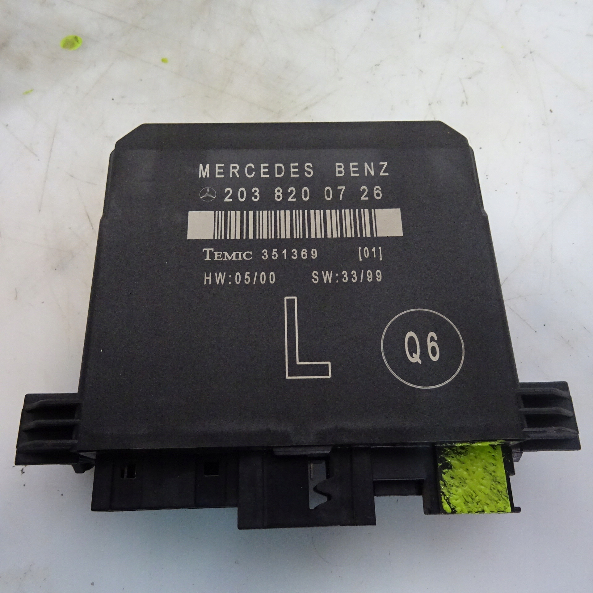 MERCEDES C220 W203 module door rear part left 2038200726