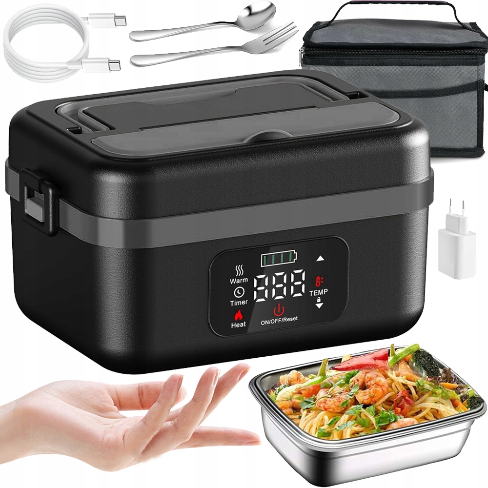 Elektrický Obědový Ohřívač Box Jídelní Box 60 W Velký 1000 ML