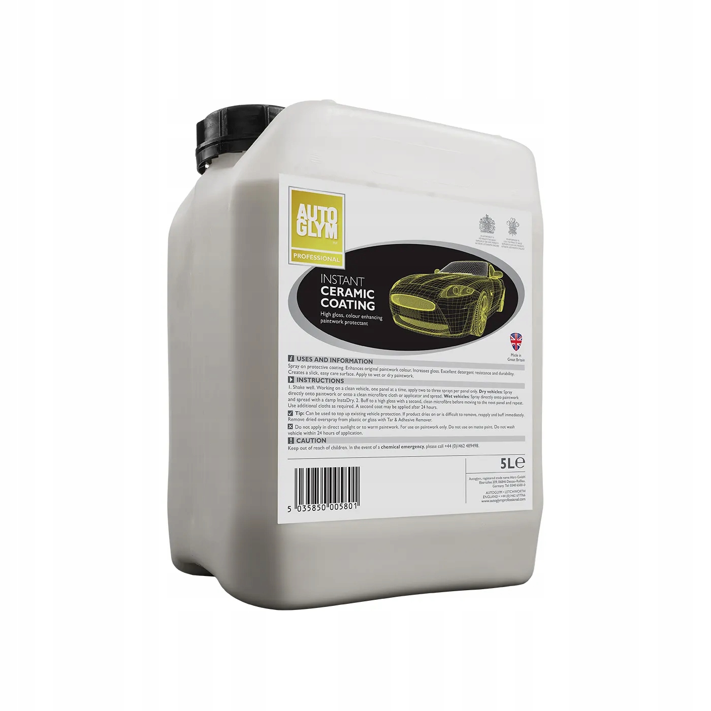 Autoglym Instant Ceramic Coating keramická ochrana v spreji 5L