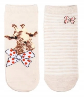 

Skarpetki Damskie Żyrafa Stopki 2 Pary