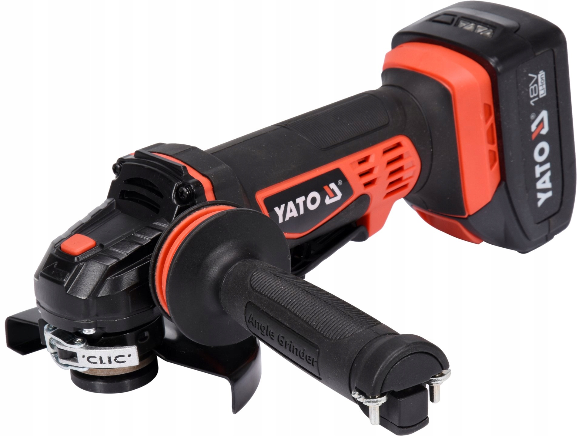 Úhlová Bruska 18V 125MM 2X3AH Li-ion Rychlé Nabíjení Yato