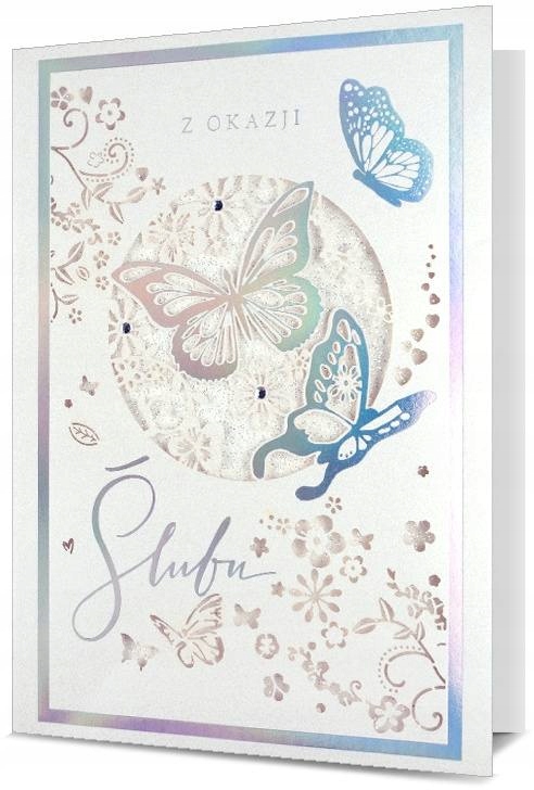 

Kartki Pamiątki Laurki ślubne subtelna lux3D HM939