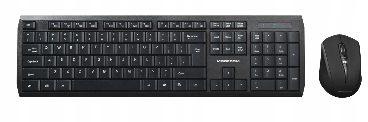 Zestaw klawiatura i mysz bezprzewodowa Usb Modecom MC-7200C layout Cz/sk