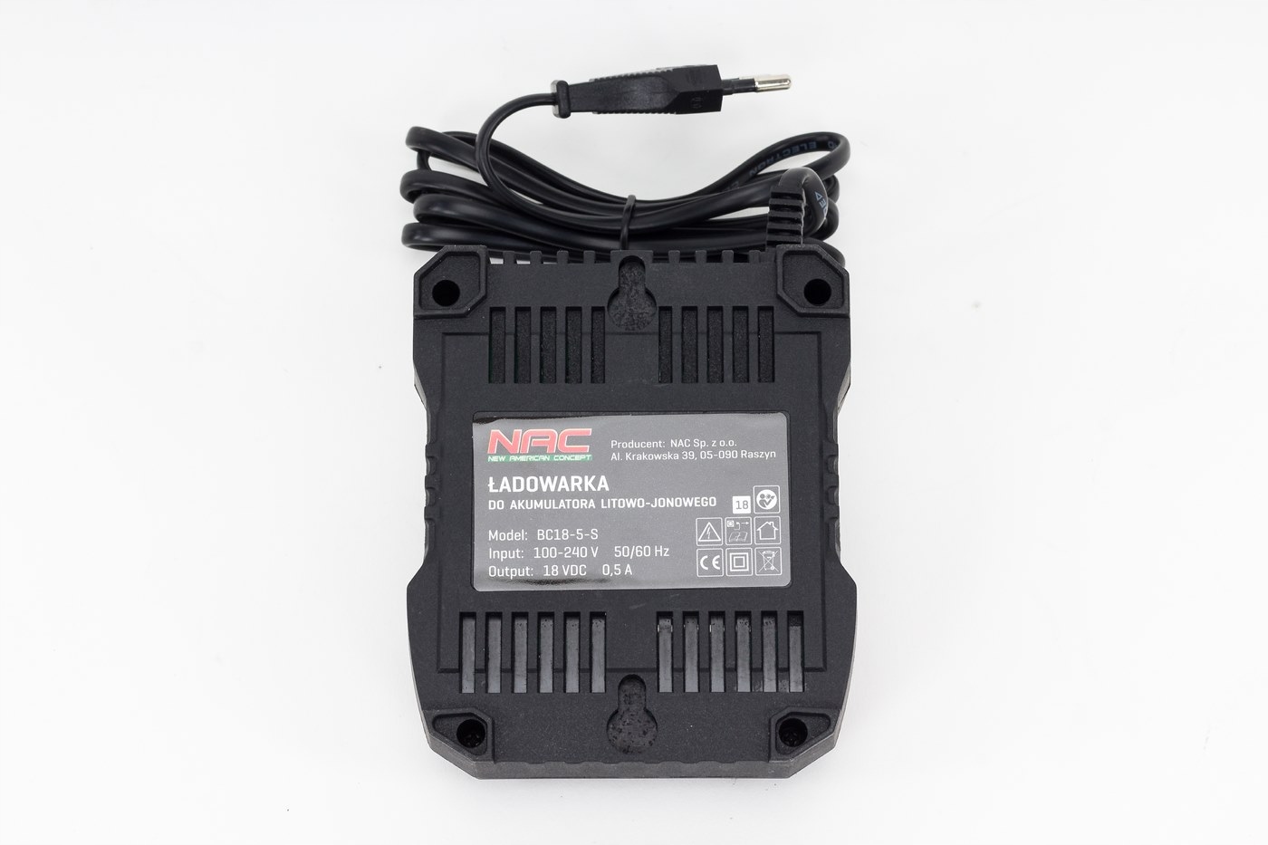 Ładowarka do akumulatora NAC BC18-5-S 18V Kod producenta BC18-5-S