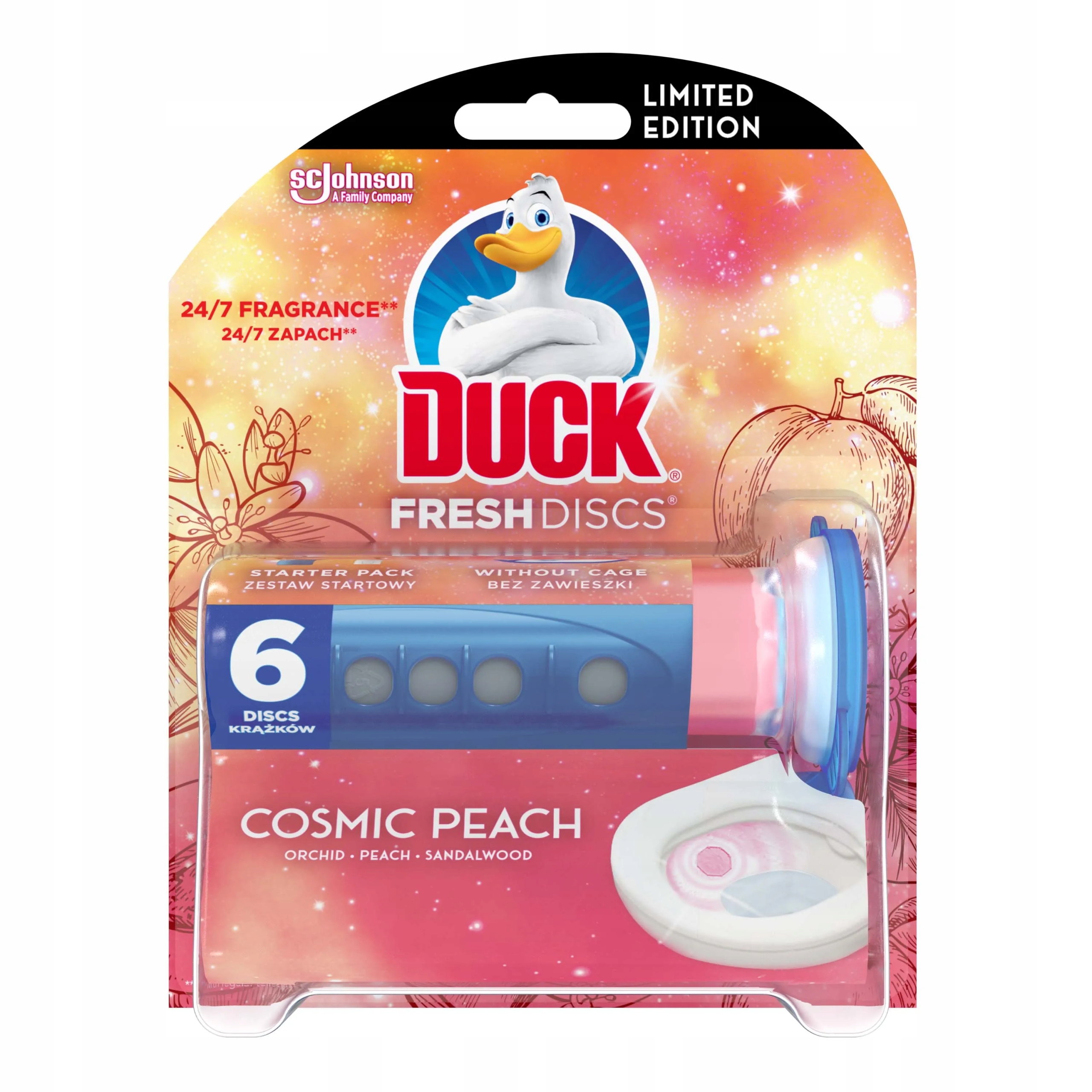 

Duck Krążki Żelowe Do Wc Starter Cosmic Peach 36