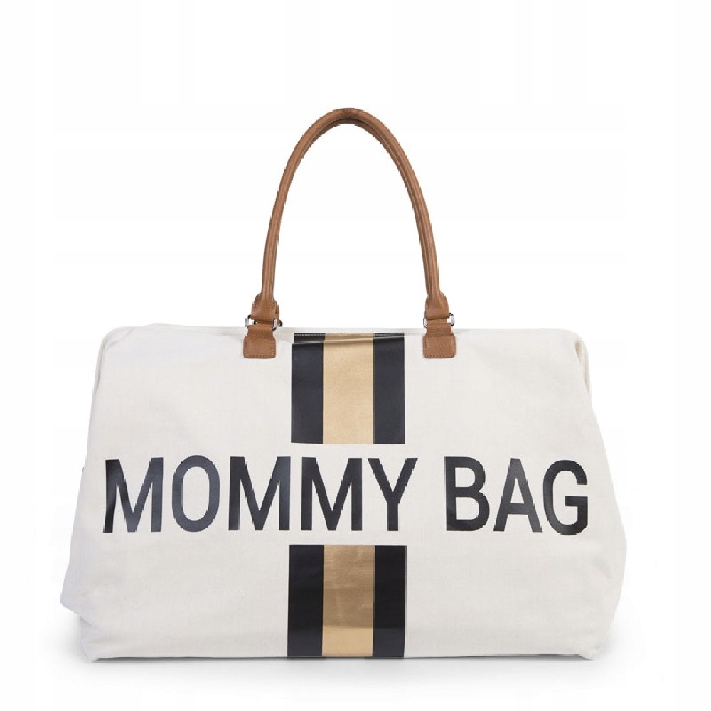 

Childhome Torba Mommy Bag Paski Czarno-Złote