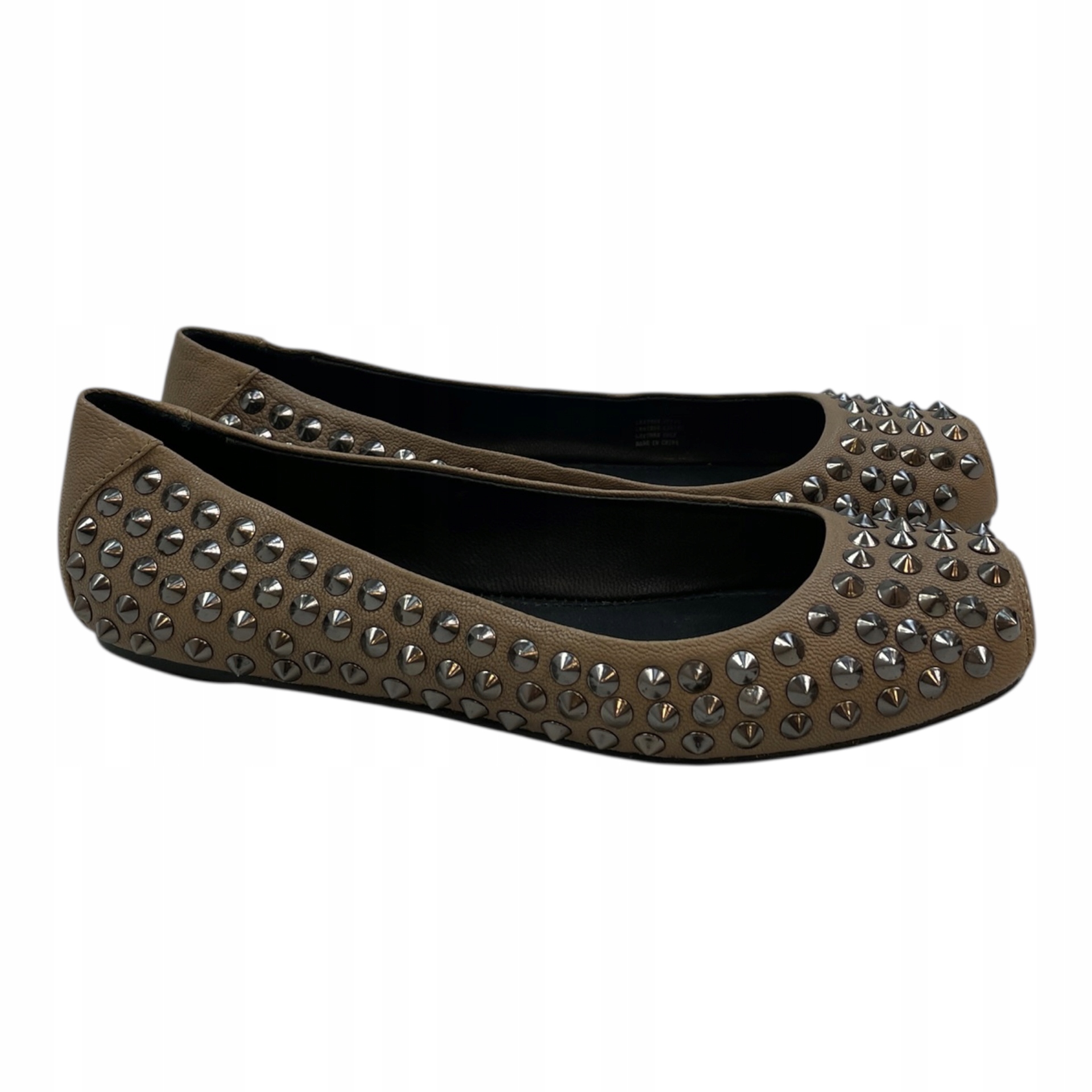 Rock & Republic Nové baleríny 35.5 béžové cvočky, módní rockový styl