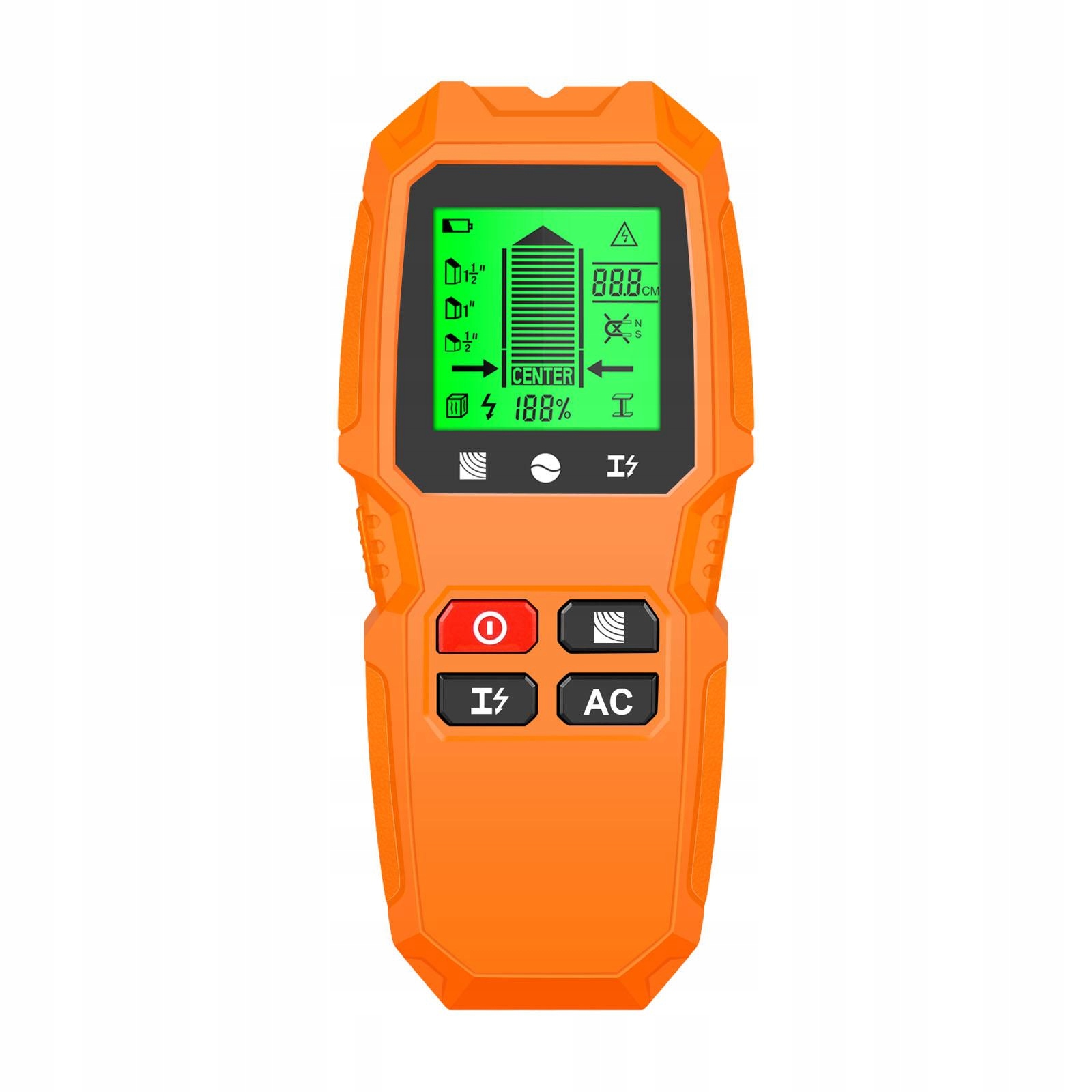 Wall Detector Automatic Shutdown Multifunctional Professional Stud Yellow