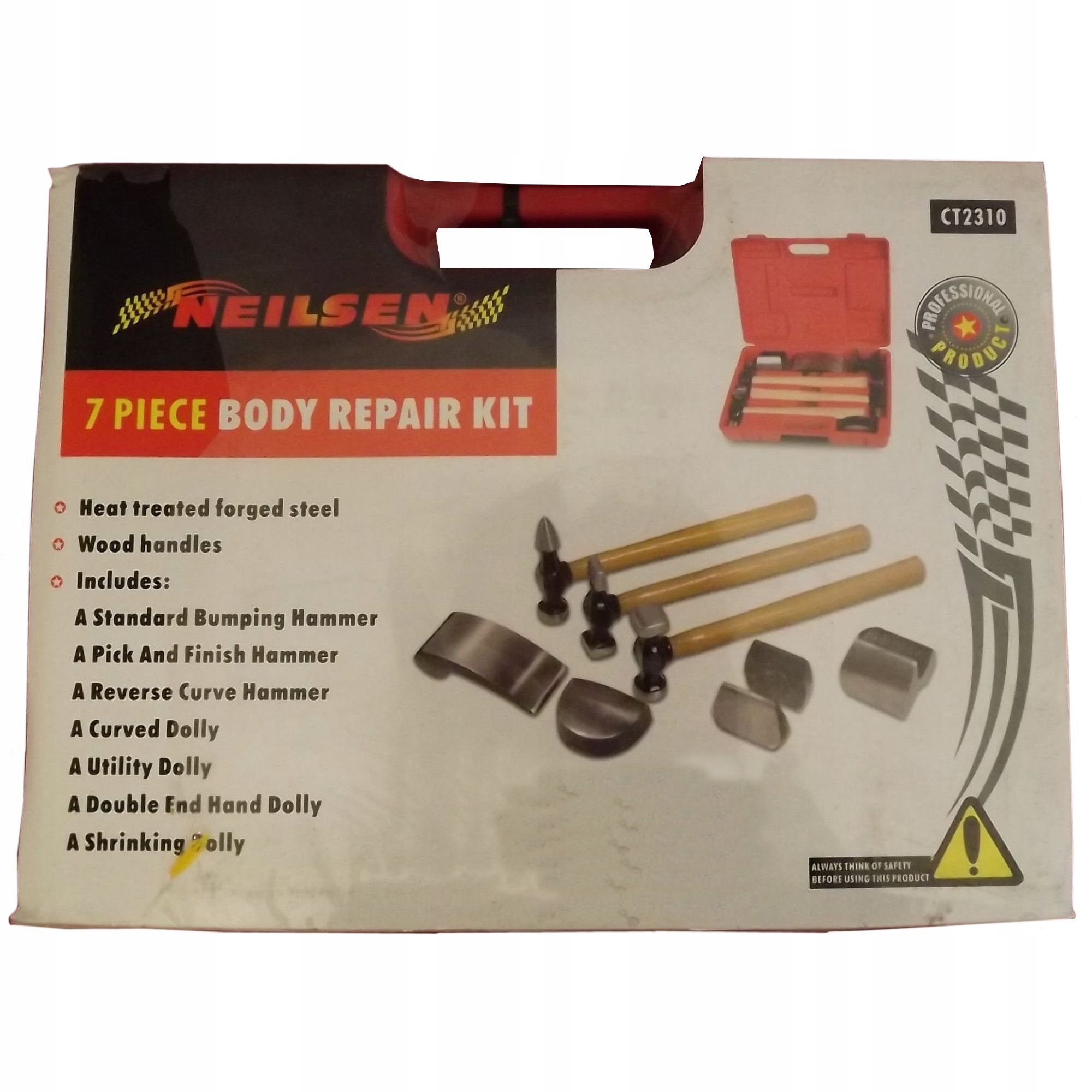 ZESTAW NARZEDZI BLACHARSKICH 7EL MLOTEK KOWADLO Producent code CT2310