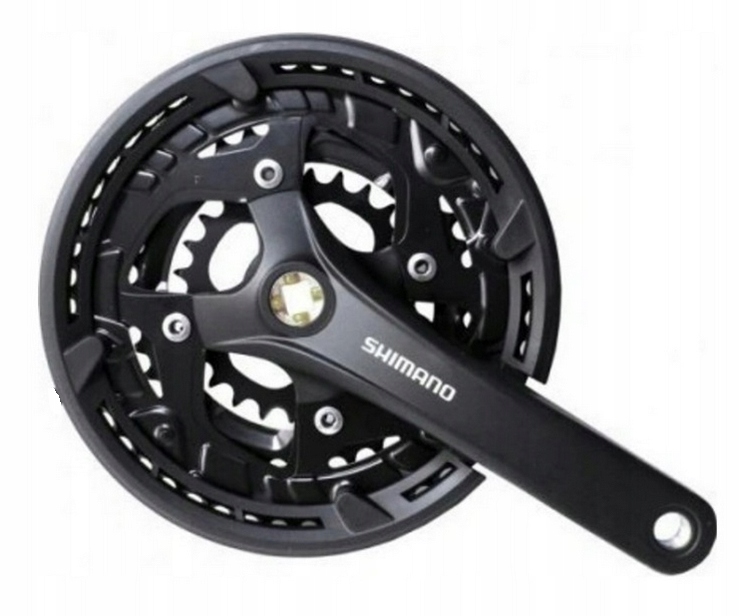Shimano 9rz FC-T3010 48-36-26 kwadrat 175 czarna , osłona