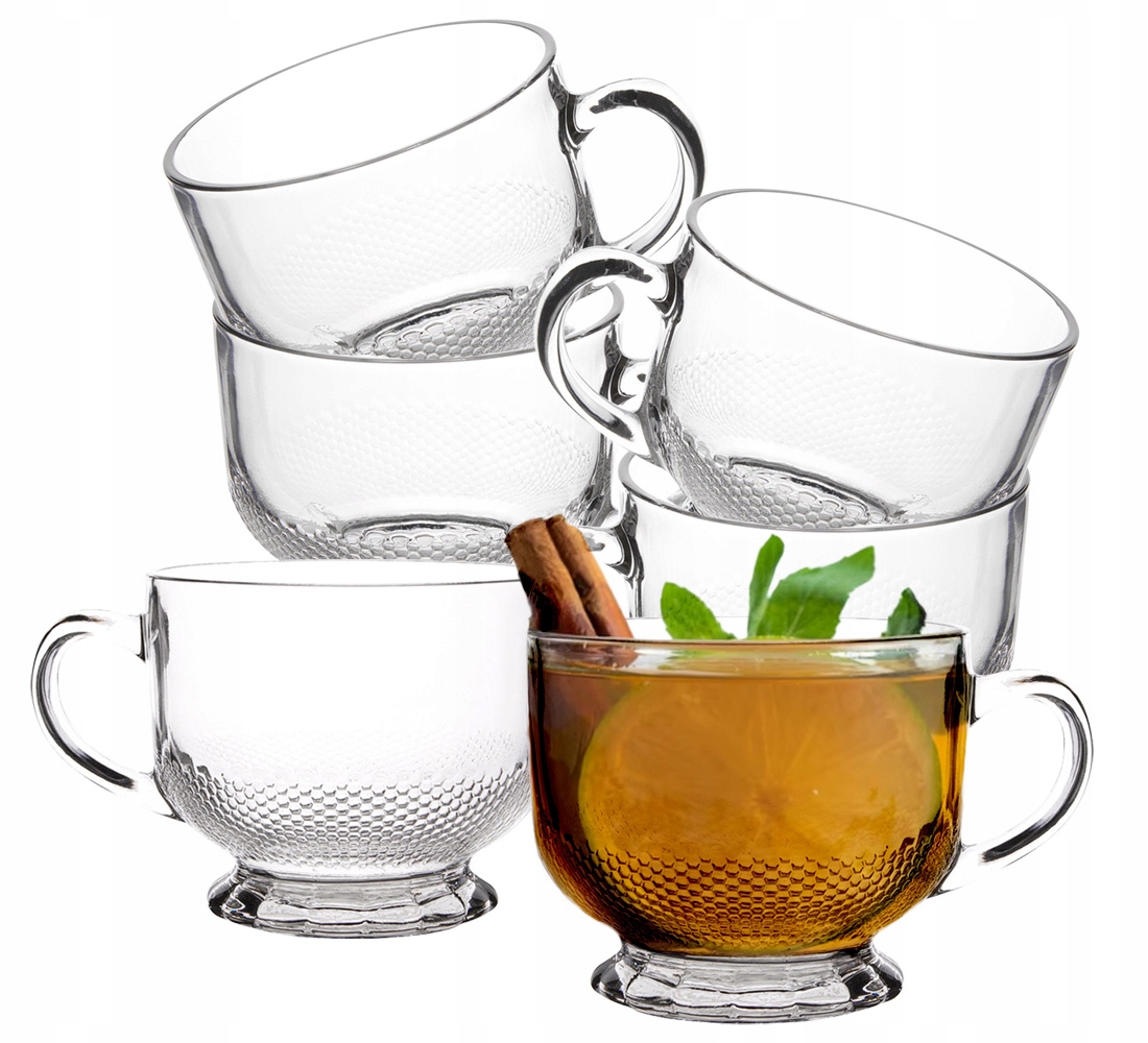 

Szklanki do latte Komplet 6szt Duży Kubek 510ml