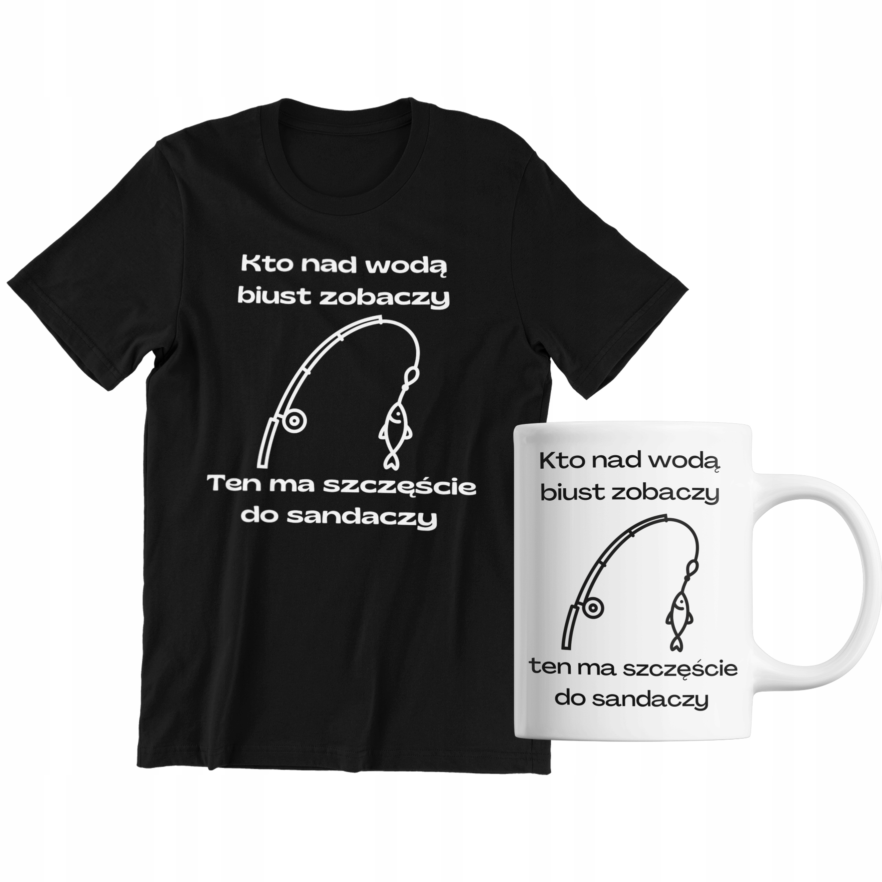 

Dla Wędkarza Tshirt I Kubek Zestaw
