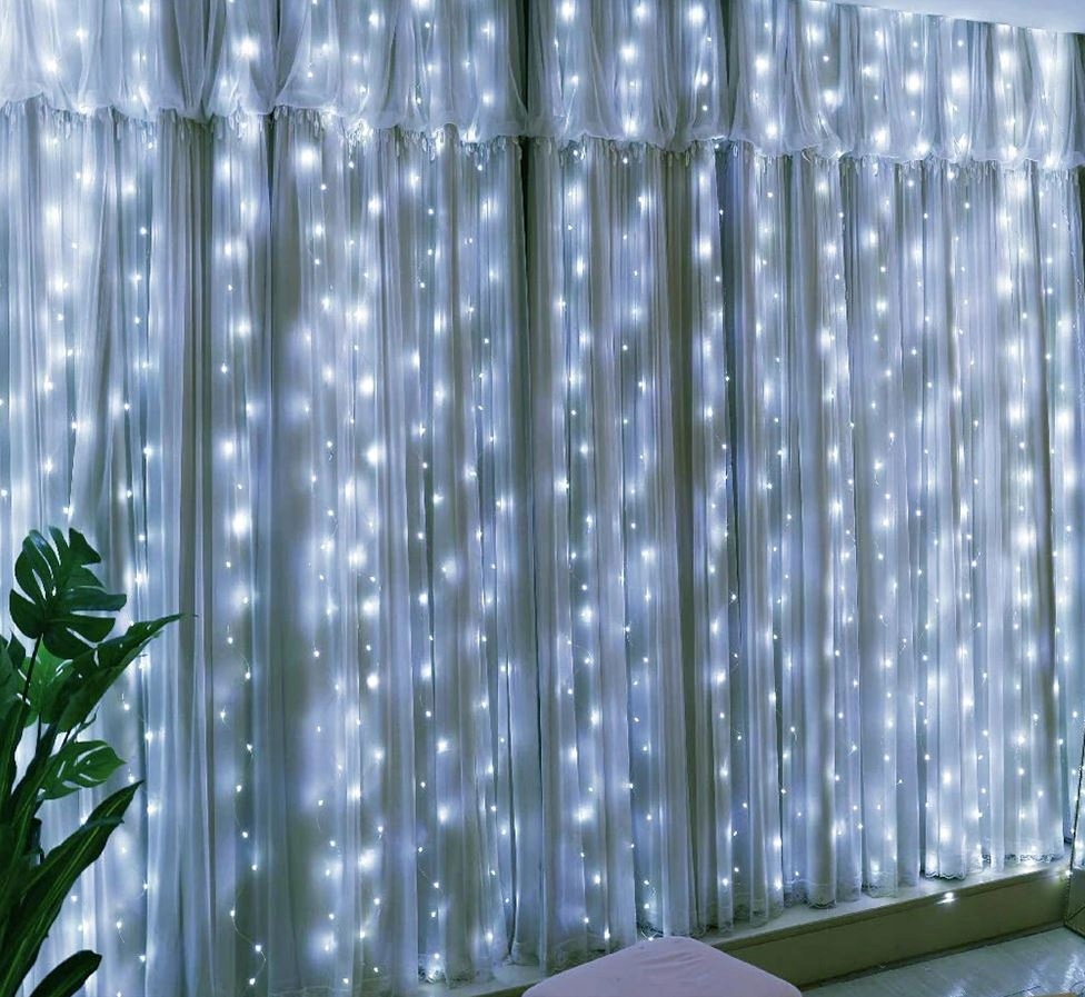 KURTYNA ŚWIETLNA LED W OKNO 3X3 300 LED LAMPKI LED Motyw inny