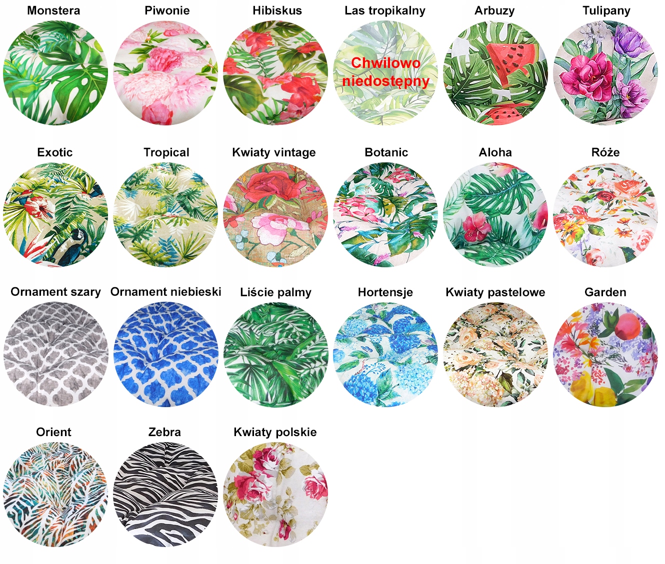 Poduszka na Huśtawkę Fotel Bocianie Gniazdo - 60cm Kod producenta MTEX-8200-7