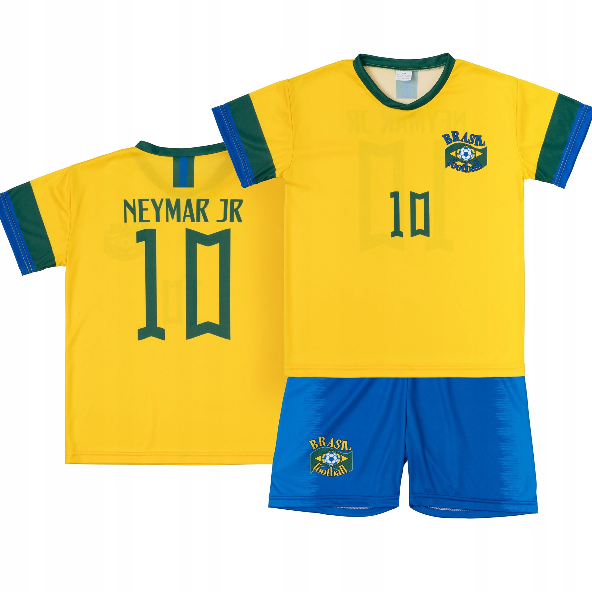 Strój / komplet piłkarski NEYMAR JR BRAZYLIA 10 rozm. 152