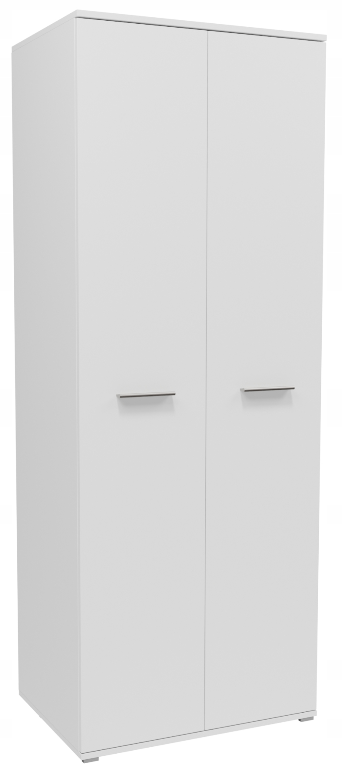 Skriňa CR3-SHK1 biela dvojdverová skriňa veľká priestranná regál polička s tyčou