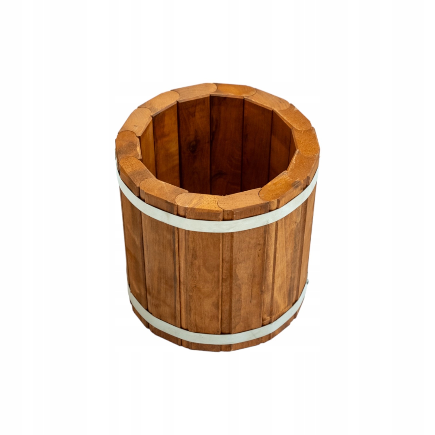Cebrzyk kyblík vzduchotěsný dřevěný Dub květináč obal na květináč 28 cm velmi pevný