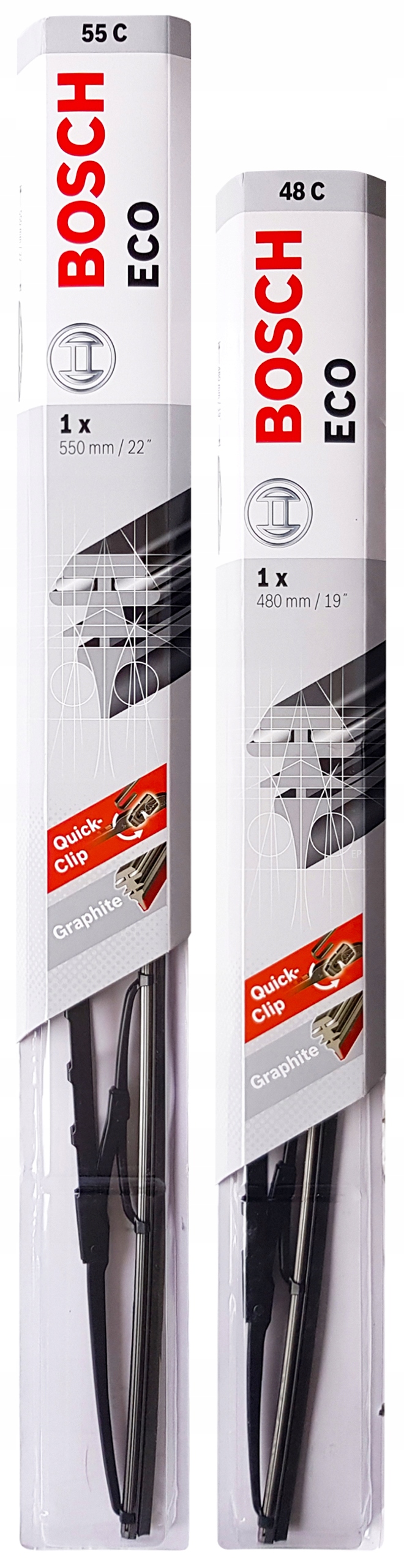 Wycieraczki Przód Bosch Eco 550+480MM 55C+48C