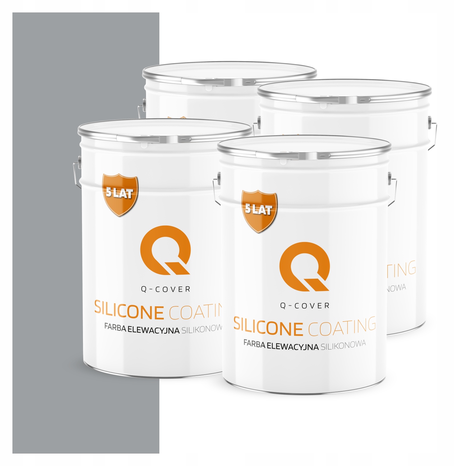 Fasádna farba Fasádová silikónová 10L Uv Farba Šedá Odtieň Modrej