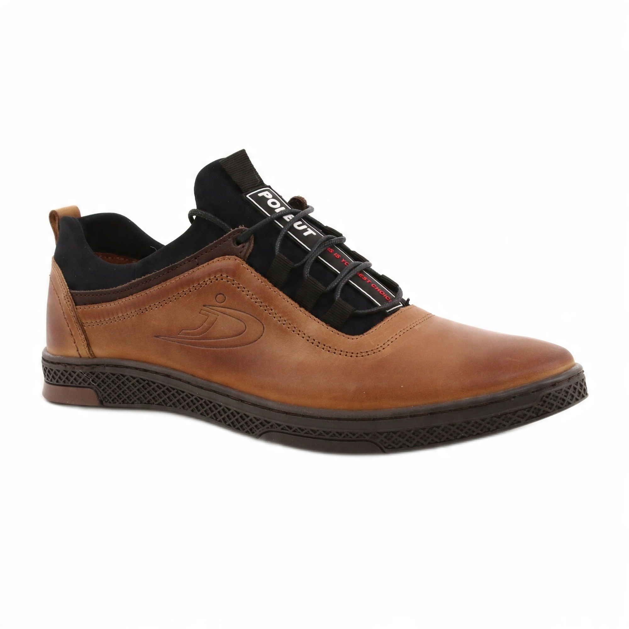 

Żółte Skóra naturalna Buty Półbuty Polbut r.44