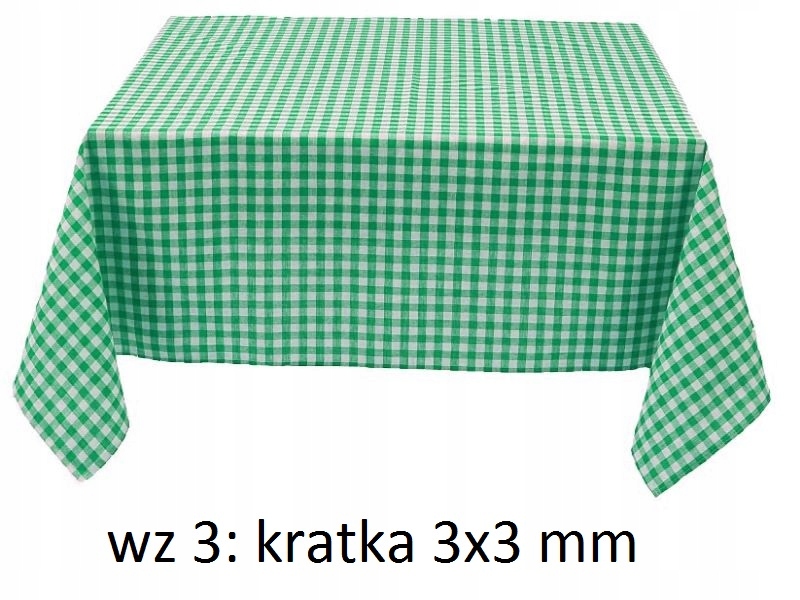 OBRUS PLAMOODPORNY KRATKA 130x180 GRUBY KOLORY Marka Syl-Mar